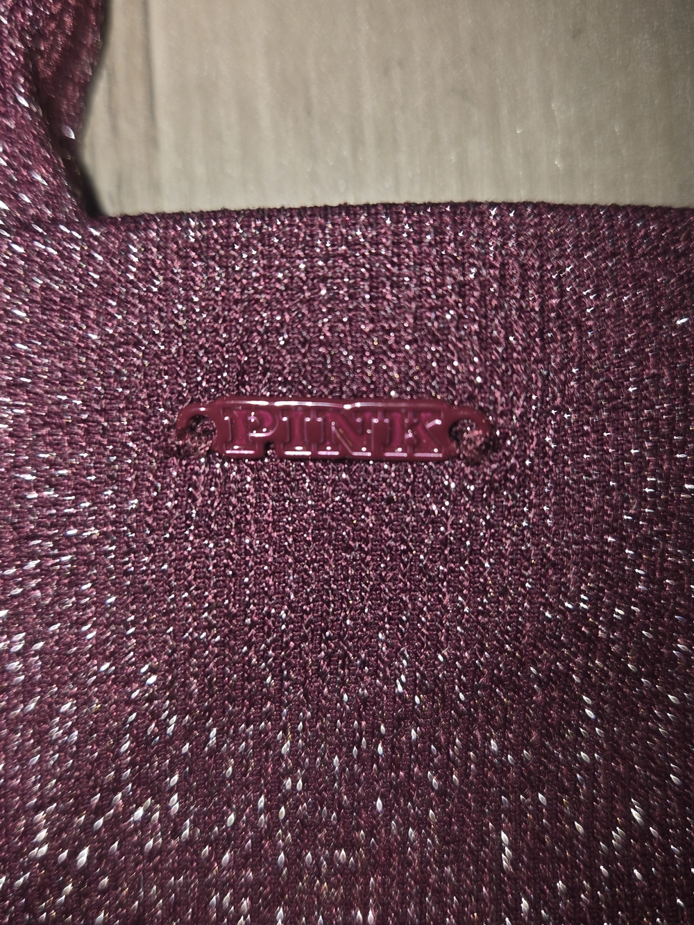 PINK Victoria's Secret Sparkle Wine Metallic Leggings - Picture 3 of 6
